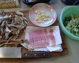 舞茸と長ねぎの和風パスタ作り方3写真