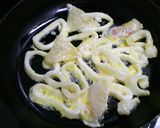 カリフラワーとイカのワタ炒め作り方2写真