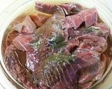 めばちマグロのジャン醤揚げ。作り方1写真