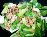 チンゲン菜と豚肉のオイスターソース炒め♥作り方7写真