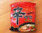 超簡単！スプーンで食べる辛ラーメンサラダ作り方1写真