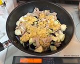 なすと里芋と豚肉のみぞれ生姜あんかけ炒め作り方7写真