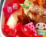 パンダの香香ちゃん CUTE弁当作り方1写真