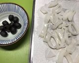 マイカとブラックオリーブのパスタ作り方3写真