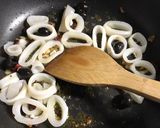 マイカとブラックオリーブのパスタ作り方5写真