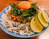 滋味ごはん＊栄養満点♡納豆しらす丼作り方5写真