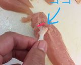 スジ取り簡単♪ササミフライ☆作り方4写真