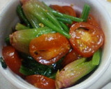 簡単★ほうれん草とトマトのチーズ焼き作り方1写真