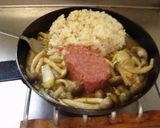 最速のしめじとコンビーフのカレーライス作り方35写真