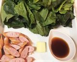 ほうれん草とウインナーのバター醤油ソテー作り方1写真