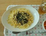 １人ランチに♪お茶漬けの素で簡単パスタ☆作り方3写真