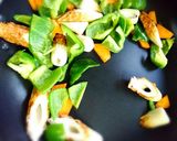 5分。お弁当おつまみにちくわカレー炒め作り方4写真