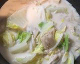 豆乳で作る！鮭と白菜のクリーム煮作り方4写真