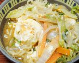 野菜たっぷり＆まろやかな、辛ラーメン鍋作り方8写真
