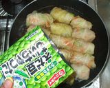 和風ロールキャベツ♪簡単枝豆入り作り方12写真