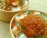 秋鮭といくらの寿司　炊飯器で簡単作り方5写真