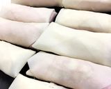 簡単☆春巻きの皮でハムカツ！作り方3写真