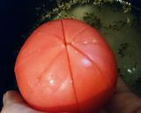 材料3つのみ簡単炊飯器トマトごはん。作り方5写真