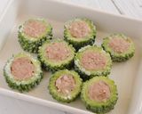 ゴーヤの肉詰めポン酢ソース作り方2写真
