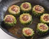 ゴーヤの肉詰めポン酢ソース作り方3写真