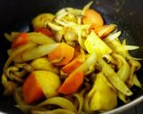 カレー風味♡柔らかミートボールシチュー作り方4写真