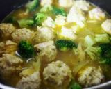 カレー風味♡柔らかミートボールシチュー作り方6写真