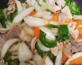 簡単！美味しい☆豚肉の炒めもの、薄味で。作り方10写真