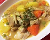 鶏肉としめじのシチュー❤作り方3写真