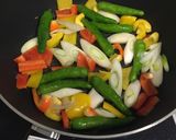 サバの味噌煮缶で!簡単!野菜炒め作り方2写真