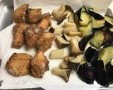 秋鮭☆秋茄子☆茸の南蛮漬け作り方6写真