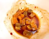 居酒屋風サーモンと水菜のピリ辛サラダ作り方4写真