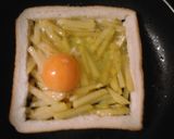 じゃがいもと半熟卵のトースト作り方5写真