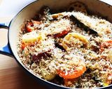 根菜のキノコ香しいチーズパン粉焼き作り方9写真
