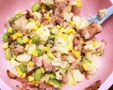 枝豆、コーン、ベーコンのポテトサラダ♡作り方3写真