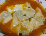 チーズ＆ワンタンdeマイルド辛ラーメン♪作り方2写真