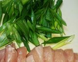 むね肉と青ネギのさっぱり炒め作り方1写真