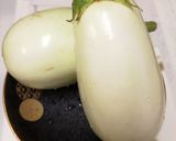 トルコなす=白なすのステーキ作り方1写真