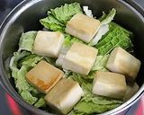 高野豆腐と白菜の蓮根こぶおろし煮作り方2写真