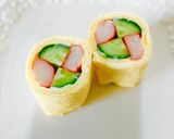 お弁当に♪☆サラダ卵巻き☆作り方7写真