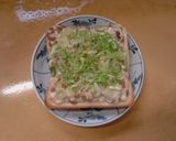 納豆豆腐のねぎトースト作り方5写真