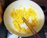 青菜と豚肉とたまごの三色炒め★作り方5写真