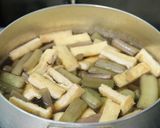 基本のずいき煮物作り方7写真