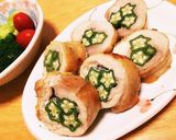 簡単メイン！おくらの鶏モモ肉巻き作り方9写真