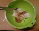 納豆豆腐のチーズトースト作り方2写真