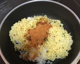 お一人様ランチ。辛ラーメンでそば飯作り方2写真