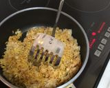 お一人様ランチ。辛ラーメンでそば飯作り方3写真