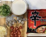 辛ラーメンで◎目指せ！健康美人海鮮チゲ風作り方1写真