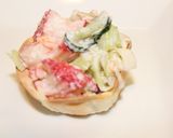 簡単！余った餃子の皮でおつまみサラダ作り方10写真