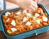 余った餅でホットプレートチーズタッカルビ作り方8写真