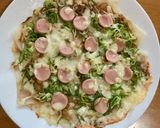 青ネギたっぷり餅リメイクピザ☆フライパン作り方4写真